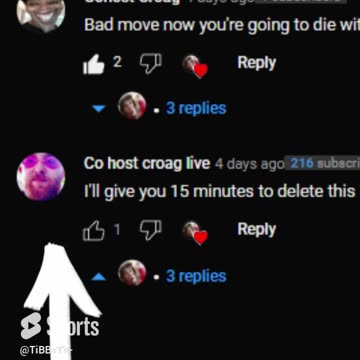 Aiden / Croag threatens to Rape TiBBzTV