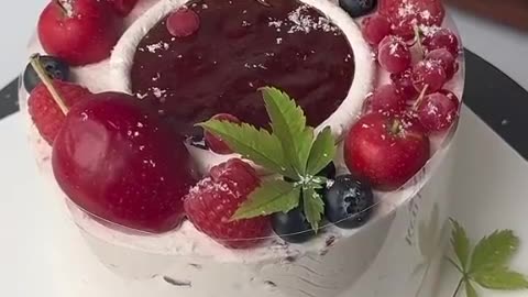 "Delicious Hawthorn Berry Cake |沉浸式做蛋糕 | Unique Fruit Cake Recipe"