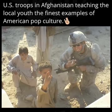 Military - Humor US Troops Afghanistan War Teaching Youth Pop Culture