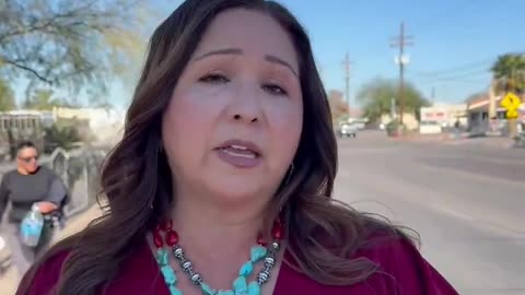 Rep Grijalva claims she “was sprayed in the face by a very aggressive agent”