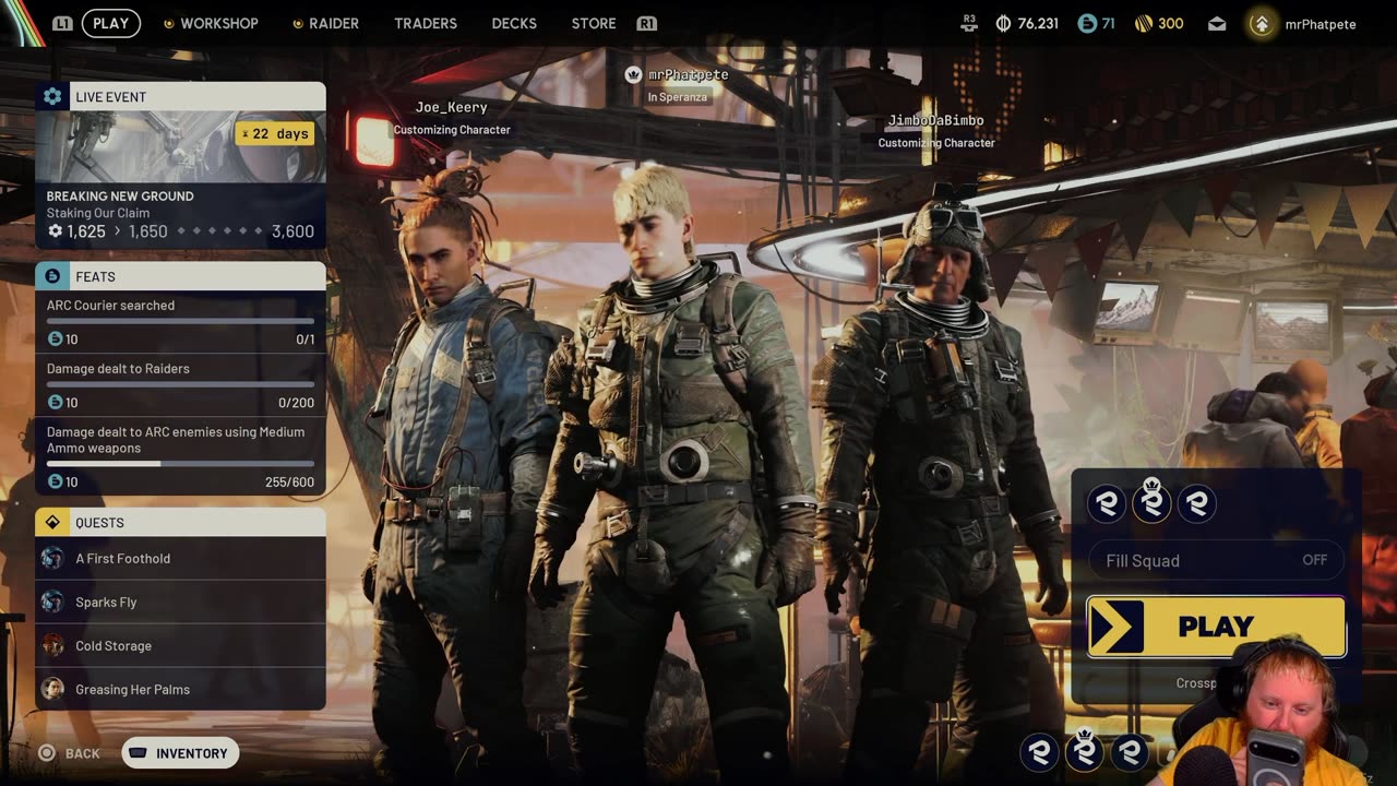 Riding and maybe some other shit