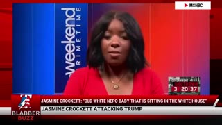 Jasmine Crockett: "Old White Nepo Baby That Is Sitting In The White House”