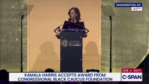 Kamala Harris: "We are witnessing a president who has lined his own pockets and those 