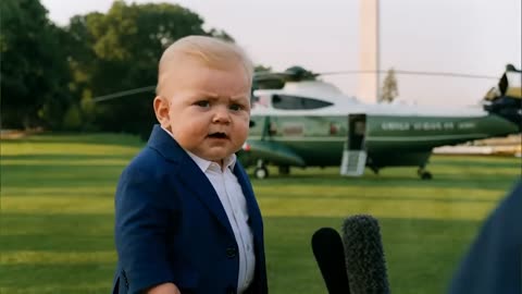 Trump as a Baby 👶🇺🇸 | Hilarious AI Parody Before Marine Departure
