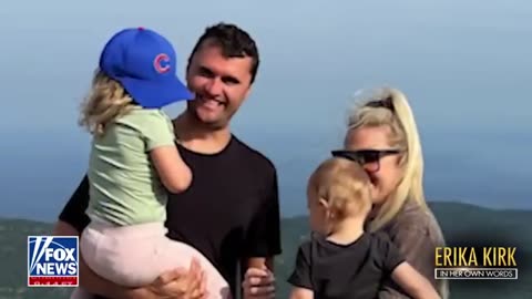 Erika Kirk breaks down watching video of her late husband