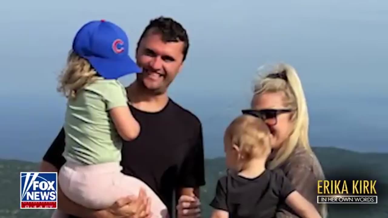 Erika Kirk breaks down watching video of her late husband