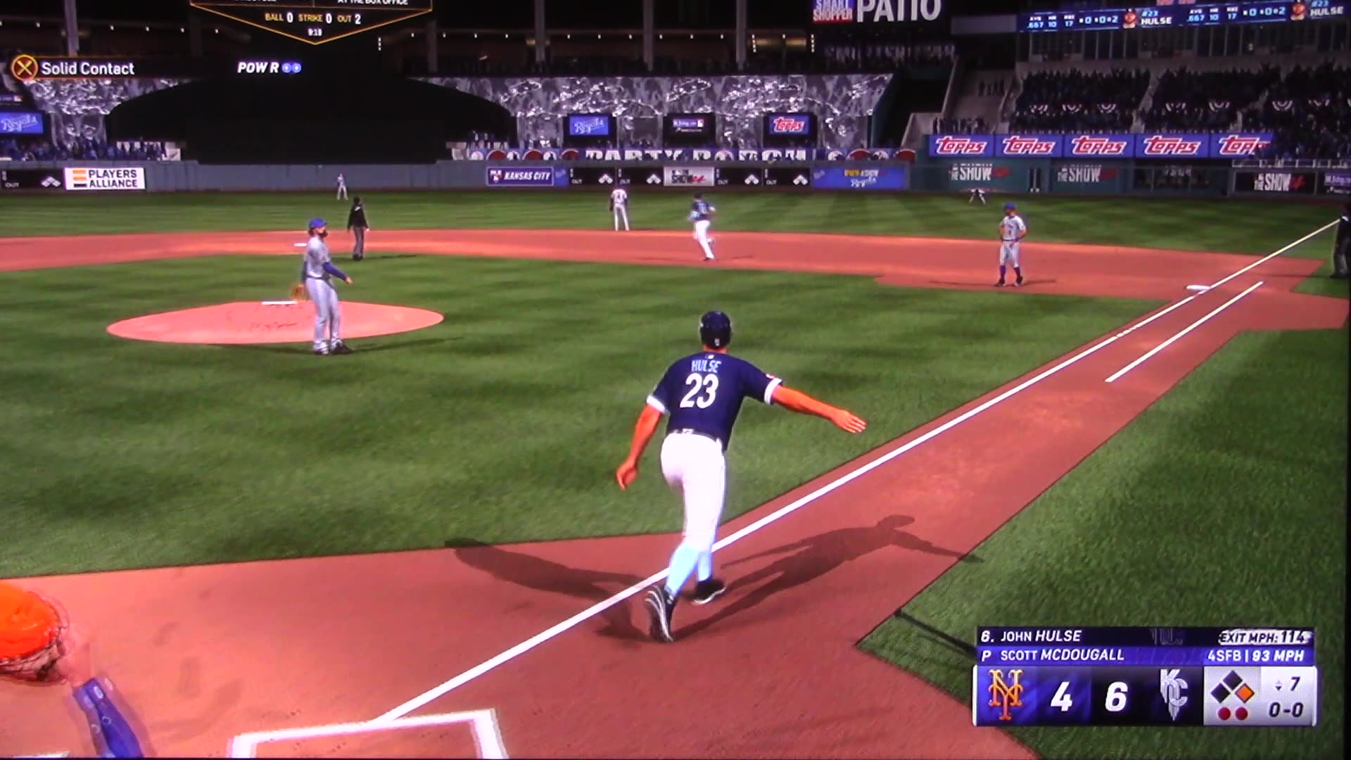 MLB The Show: Kansas City Royals vs New York Mets (S22 World Series G1)