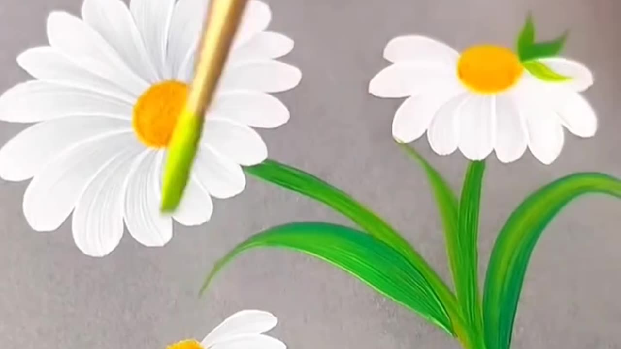 Flower art foryou 🎨 "Easy Aesthetic Painting for Beginners | Step by Step 🌸✨"