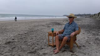 The Beach Captain in Time-Lapse. Cardiff-by-the-Sea, California. TL 047