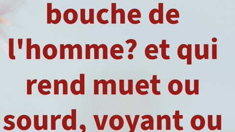 "Dieu Donne la Capacité de Répondre à Son Appel" Exode 4:11:12#shorts #youtube #jesus #ytshorts #yt