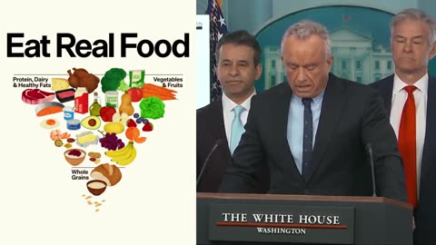 Bobby Kennedy "EAT REAL FOOD" a new food pyramid, he followed through 100%
