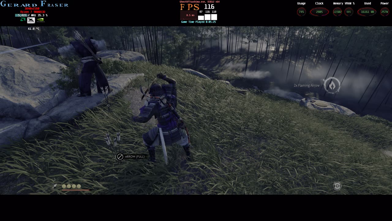 Ghost of Tsushima Directors Cut 4K HDR Gameplay PC Sony Bravia 9 Rtx 4090 AMD 9800x3d