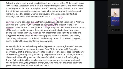 Weather and seasons Class (9)