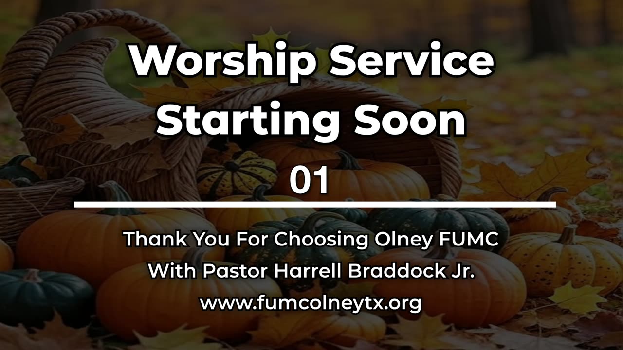 Sunday worship service