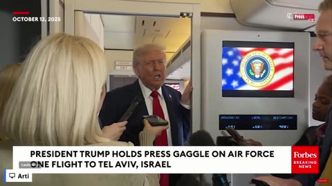 LIVE: Präsident Trump gibt im Air Force One eine Pressekonferenz