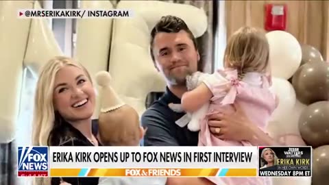Erika Kirk reveals how she tells her kids what happened to Charlie