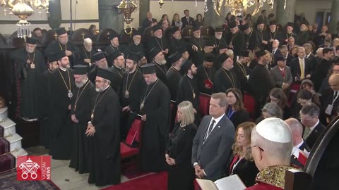 Ereticii Ecumenisti Bartholomeu,Theodoros IMPREUNA "SLUJIRE" la "liturghie" cu NEPAPA Leo 30.11.2025