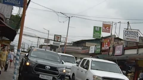 Del Pilar Street corner Lakandula Street in Marikina City in the Philippines