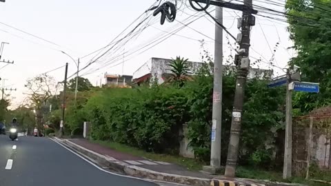 Fine Day Along Makapagkawanggawa Street in Quezon City, Philippines