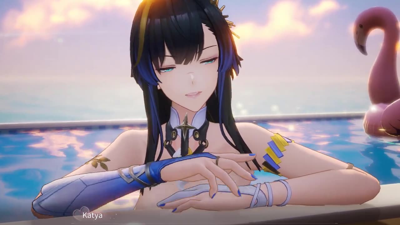 [4k 60fps][Easter Egg] Snowbreak Katya Dawnwing Interactive Scene