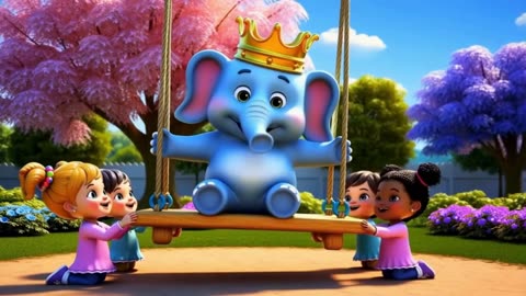 🐘 Hathi Raja Kaha Chale | Hindi Nursery Rhyme for Kids | Toddler Creative Hub