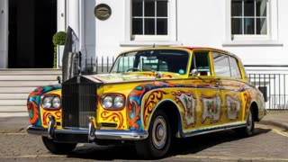 JOHN LENNON ROLLS ROYCE CLASSIC CAR FIRE