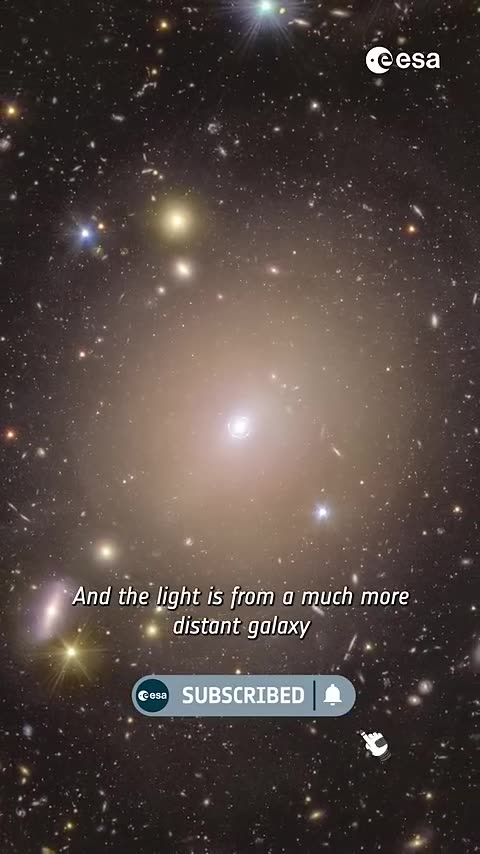 Euclid discovers a stunning Einstein ring 🤩