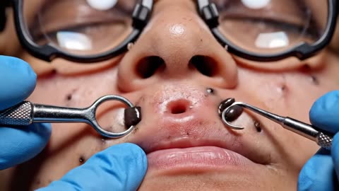 Extreme Blackhead Removal | #tweezers skincare #blackheads blackheads