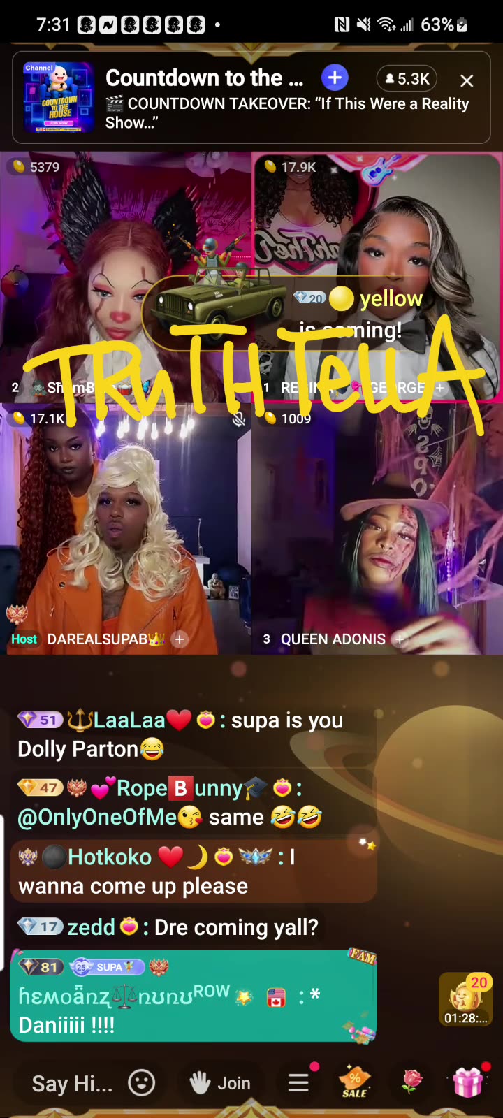 DAREALSUPABIHH HALLOWEEN NIGHT GOSSIP GURLS