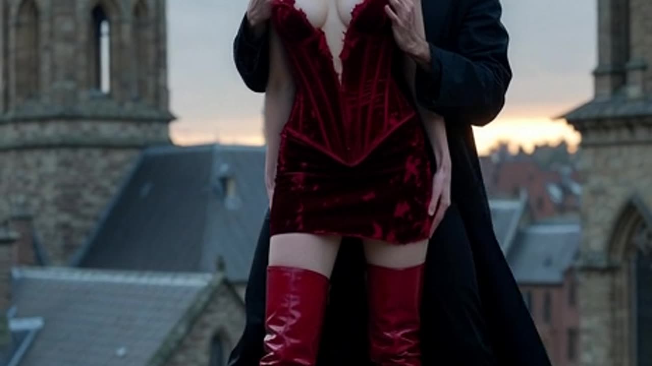 Crimson Temptation at Dusk, AI Video