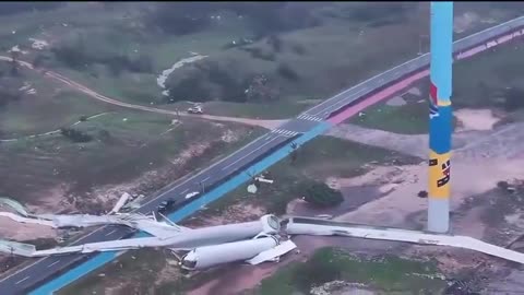 Broken Wind Turbines.