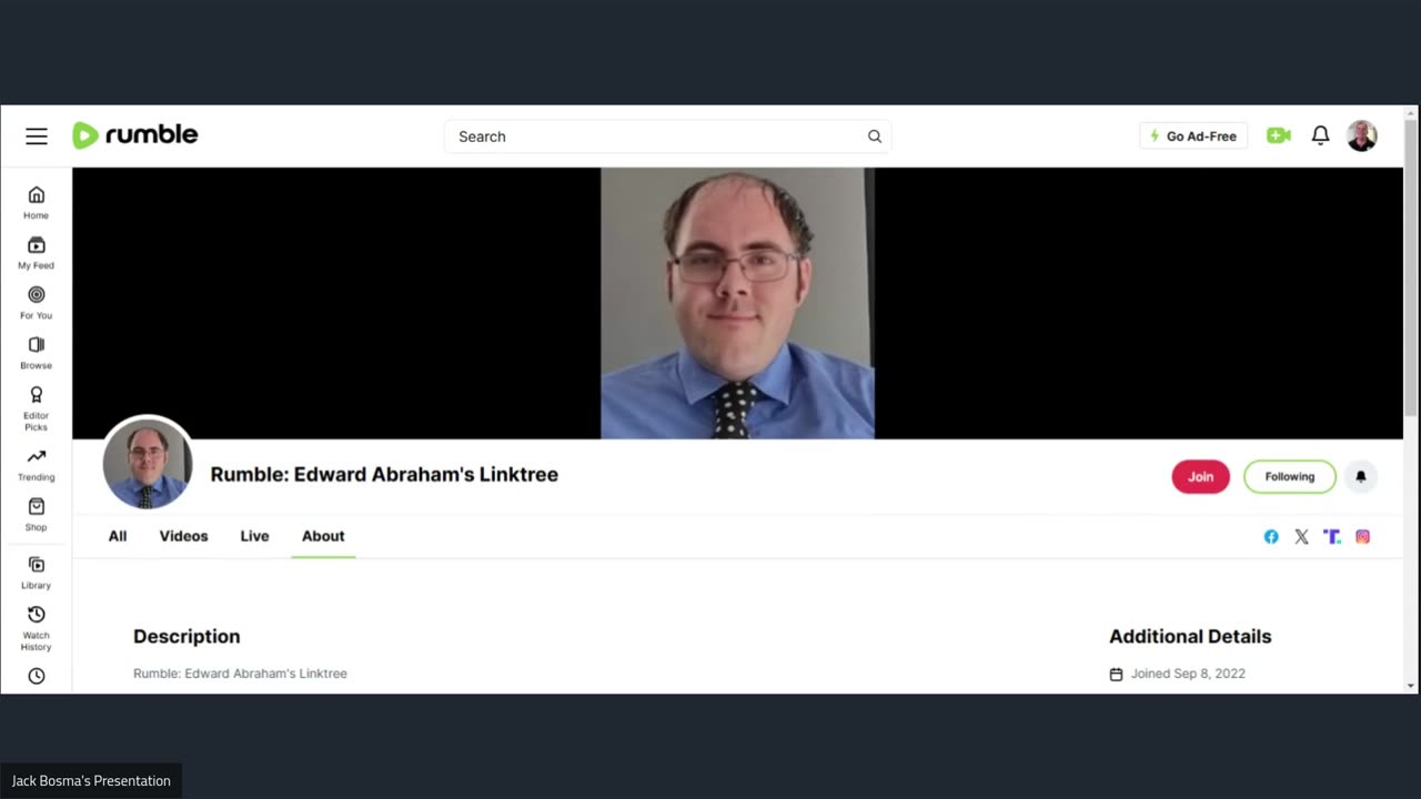 Rumble: Edward Abraham's Linktree