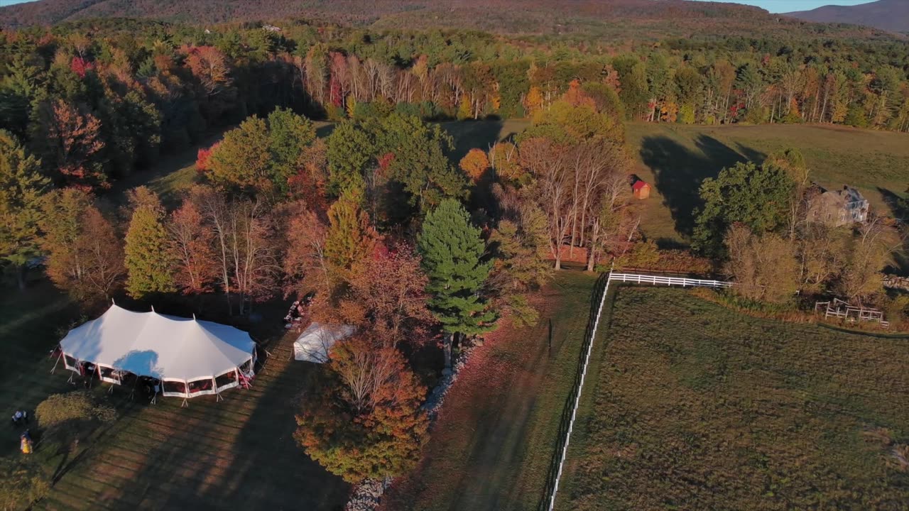 Fall foliage of Rutland Vermont