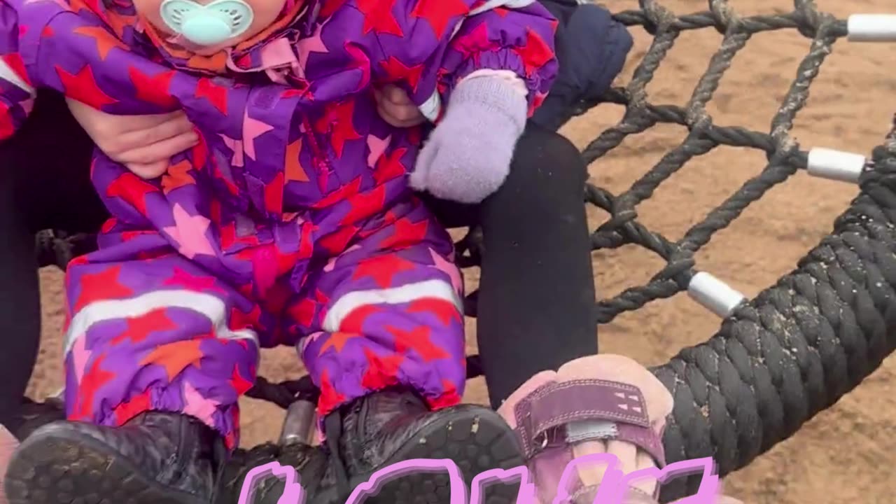 Kayla & Kiara in the Big Swing Together — Adorable Sibling Moment 💕