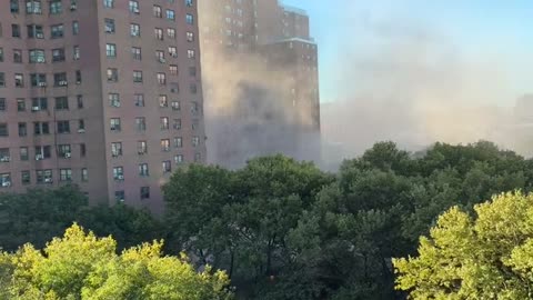 NYCHA Mitchel Housing Chimney Collapses