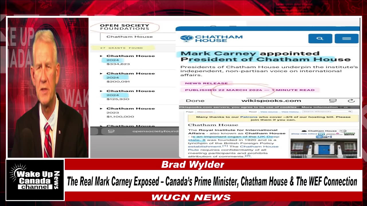 WUCN-Epi#387-The Real Mark Carney Exposed – Canada’s Prime Minister, Chatham House & The WEF Connect