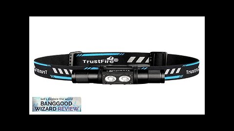 Trustfire H5R 600 Lumens Headlamp 150° Dual Lamp LED USB Rechargeable Headlights Review