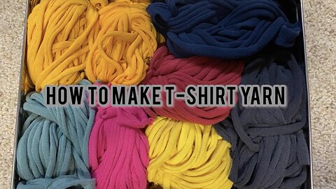 How to make t-shirt yarn