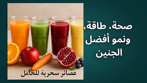 أفضل عصائر للحامل: وصفات طبيعية لتعزيز صحتك وصحة جنينك"
