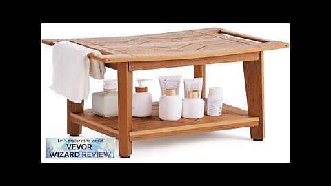 VEVOR Poly Lumber Shower Bench 21 x 14 x 18.5 in Shower Review