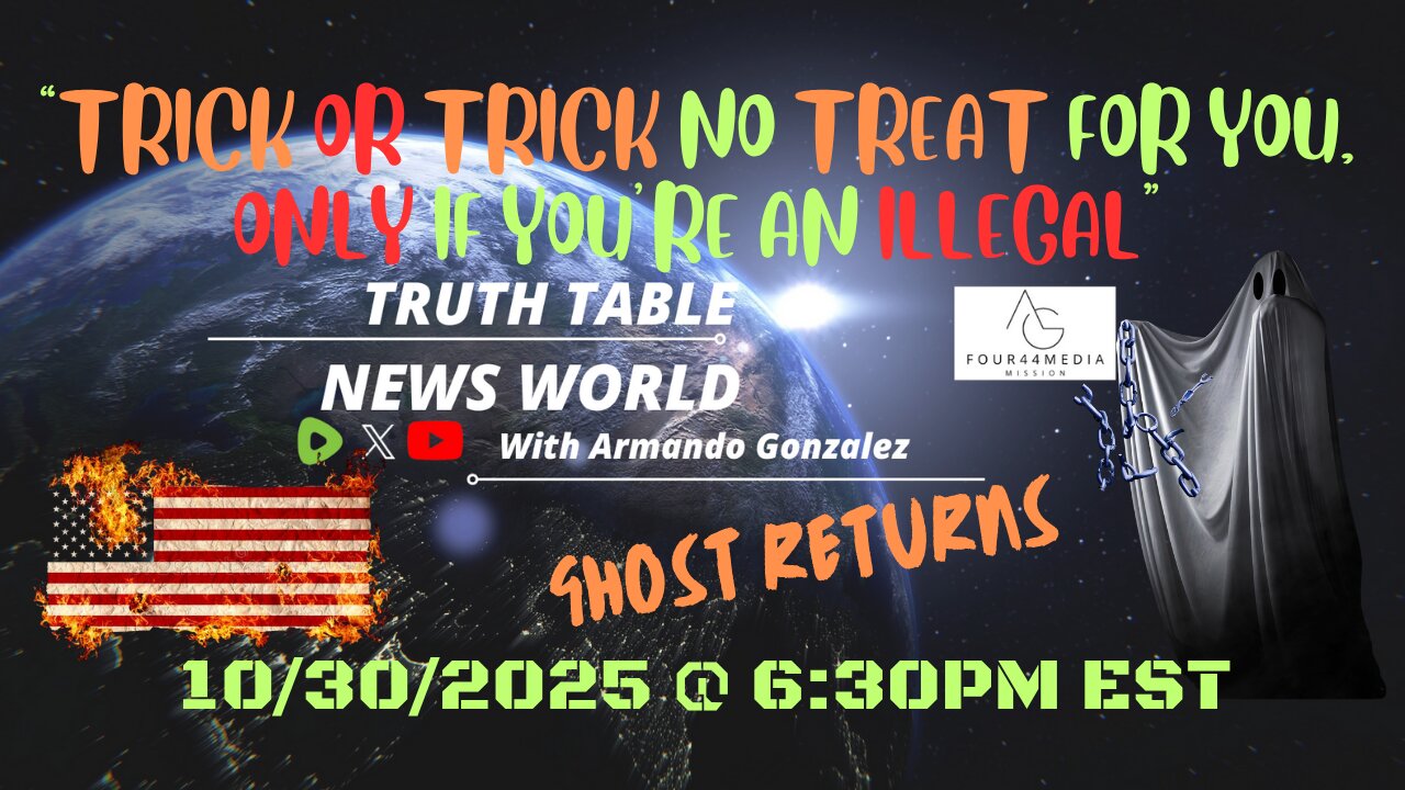 "TRICK OR TRICK NO TREAT FOR YOU, ONLY IF YOU'RE AN ILLEGAL" GHOST RETURNS!!!