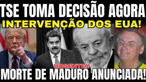 BOMBA!! TSE TOMA DECISÃO ÀS PRESSAS!! INTERVENÇÃO DOS EUA AGORA! BOLSONARO COMEMORA!!
