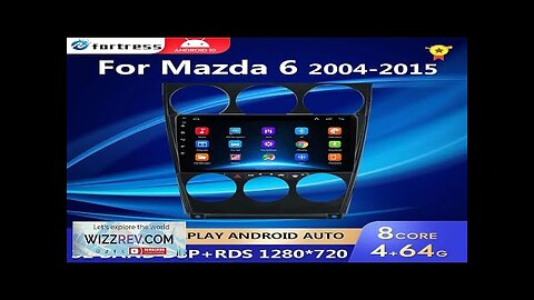 9" 4G 4+64GB android 10 For Mazda 6 2002 2003 2004 2005 Review