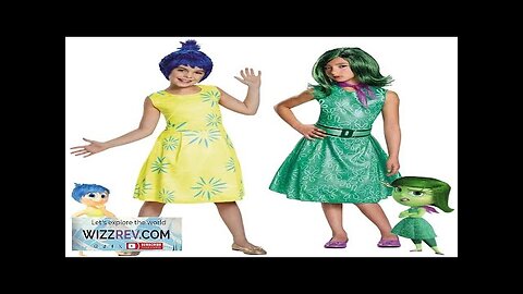 Movie Inside Out 2 Disgust Cosplay Costume for GirlsCartoon Joy Princess Review