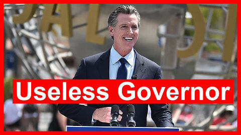 Useless Governor, Gavin Newsom. California under devastation because useless leaders.