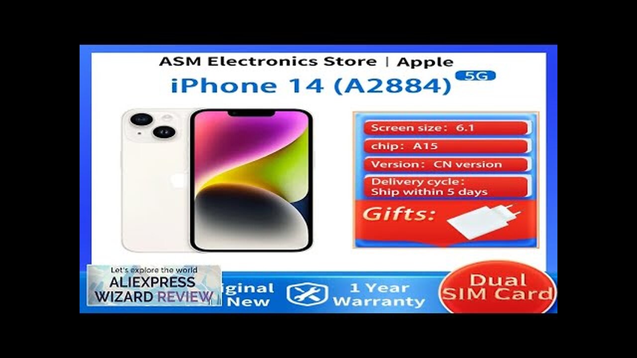 Apple iPhone 14 A2884 iOS 16 Apple A15 Bionic 128GB ROM 6GB Review