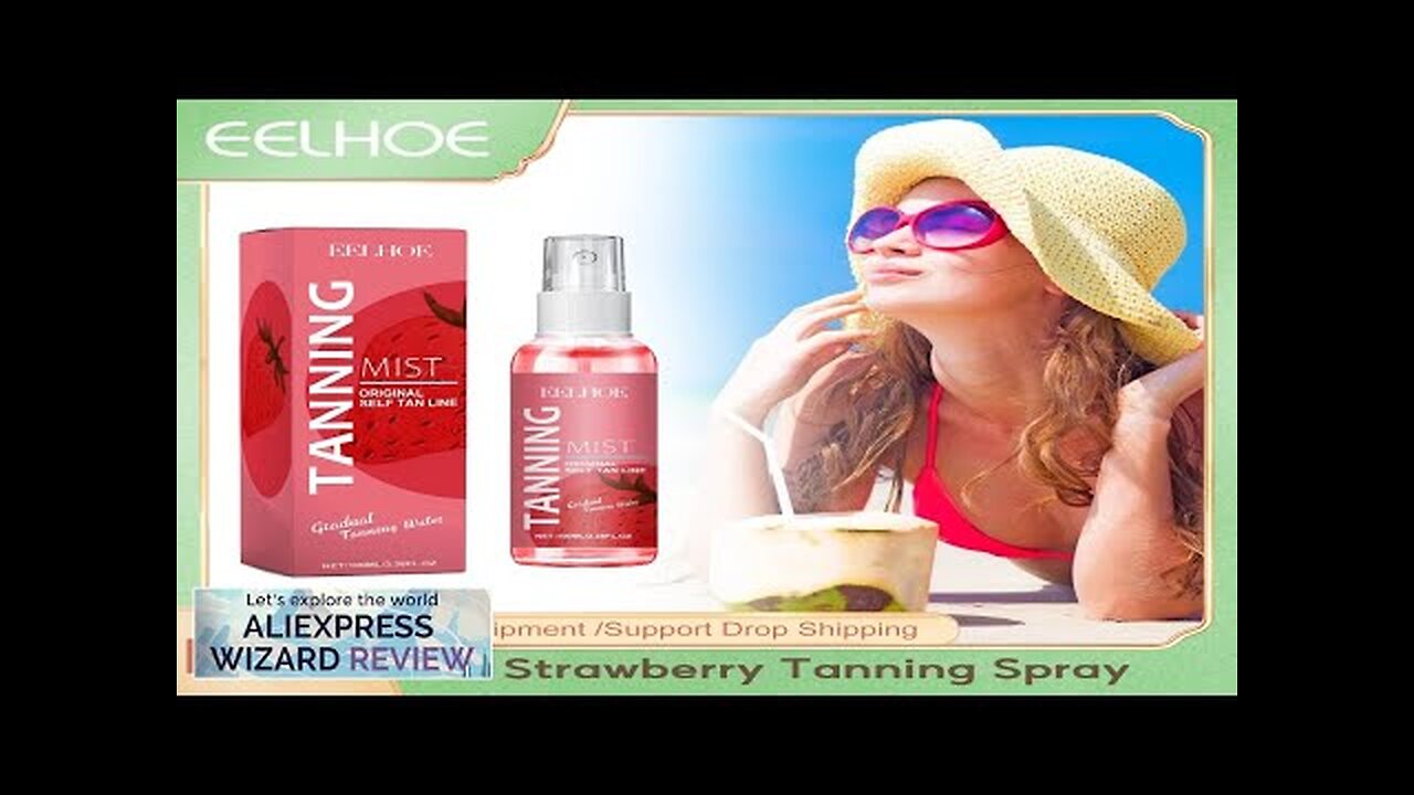 EELHOE Hazel Glowing Tanning Spray Sun Bronzer Suntan Body Lotion Sunbed Tanning Review