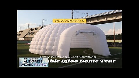 Outdoor Portable Party Inflatable Igloo Dome Tent Tent White Cube House Round Review