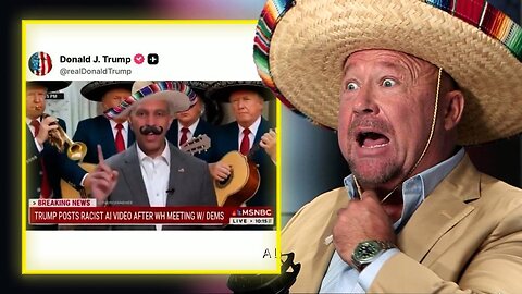 Alex Jones Dons Sombrero In Honor Of Hakeem Jeffries - Full Video 10/9/25
