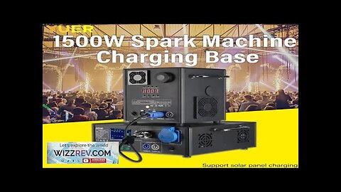 NEW Mobile Charging Base for Sprayer Ti Powder Cold Fireworks Spark Fountain Review